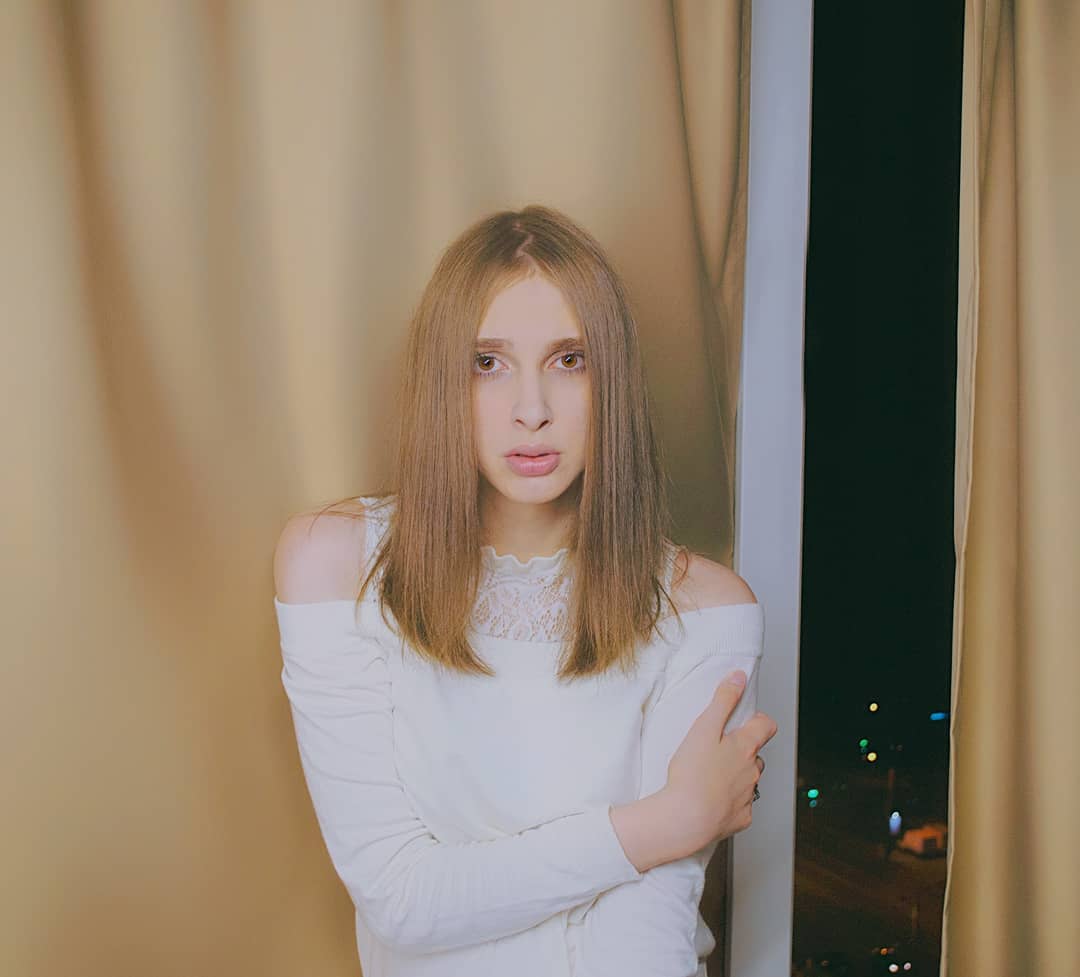 Transgender Alice Chekhova posing