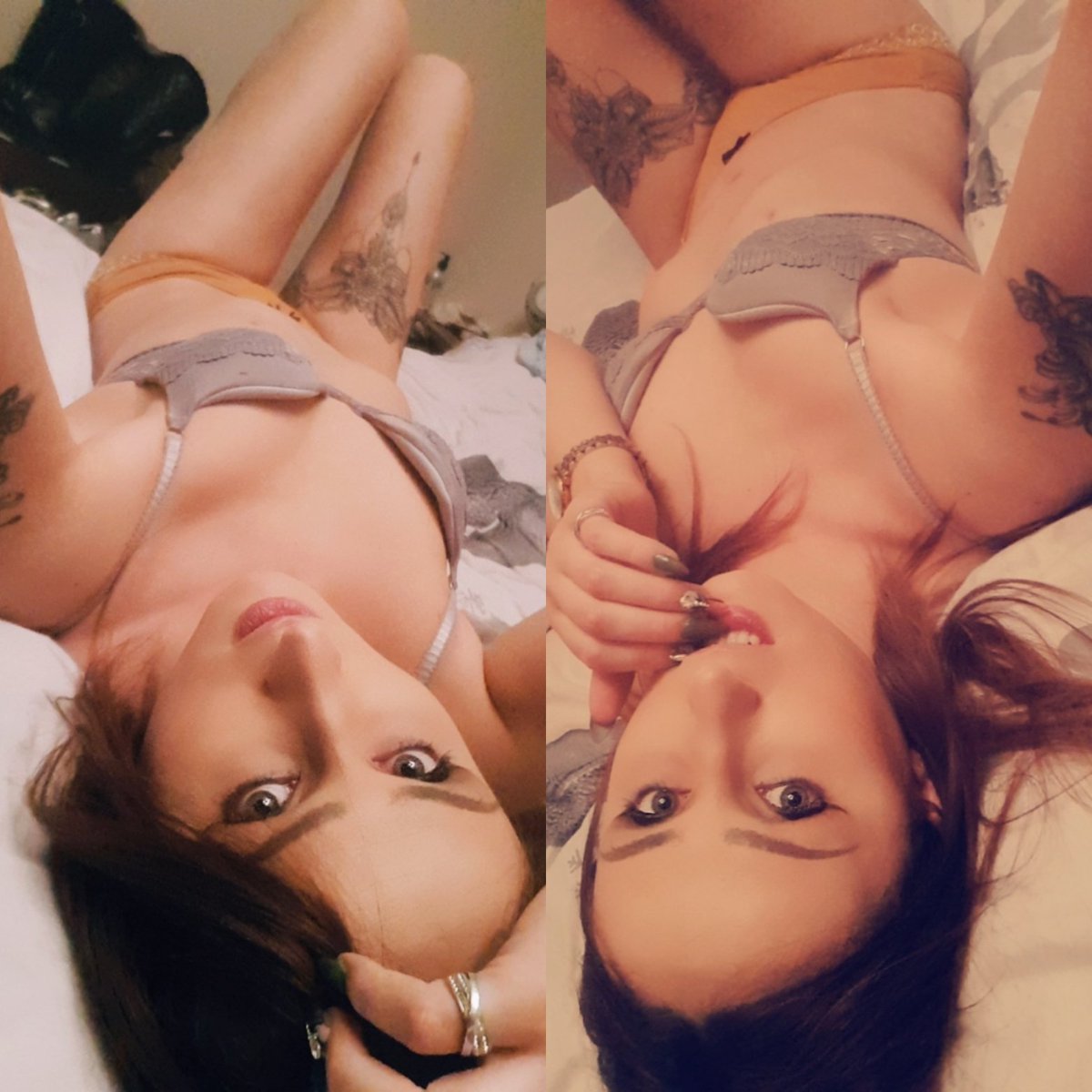 TS Carly Belle bed selfies