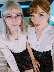 Lianna Lawson and Erica Cherry slutty schoolgirl transgenders